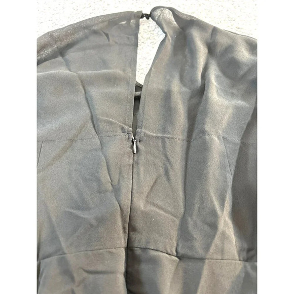 BB Dakota Womens Coctail Dress Zip Back Lined Black 3/4 Sleeve Sheer Size14 NWOT - Picture 4 of 5